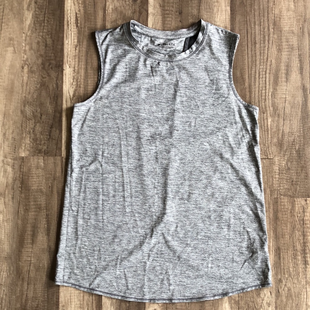 Athleta Sunlover UPF Gray High Neck Tank Top ST - Picture 2 of 11